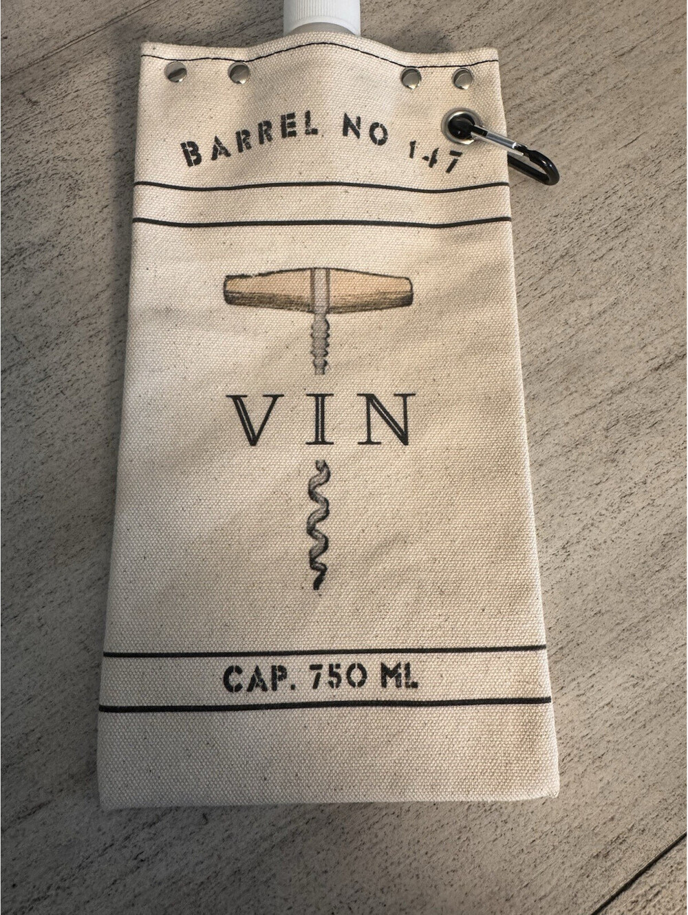 Wine Bag- Travel Reusable Carrier-Tote+Able USA “VIN” Amazing Gift New Cute